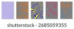 Abstract organic pattern backgrounds of vector irregular lines. Diffusion reaction organic pattern for trendy modern background design