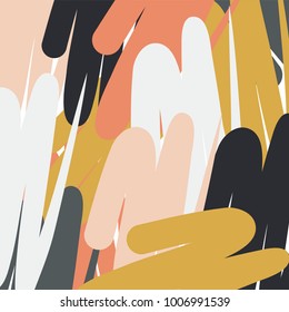 Abstract Organic Pattern with colorful abstract shape. Usable for poster, wallpaper, brochure, cover, fabric and flyer. Vector illustration eps10