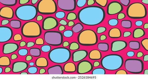 abstract organic pattern
Flat colorful geometric shapes