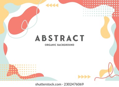 Abstract Organic Playful and Colorful Background suitable for illustration, background and preview
