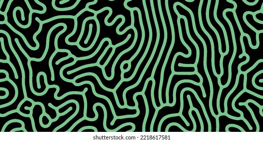 Abstract organic seamless pattern in black and white