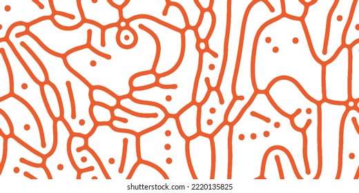 Abstract organic seamless pattern in black and white