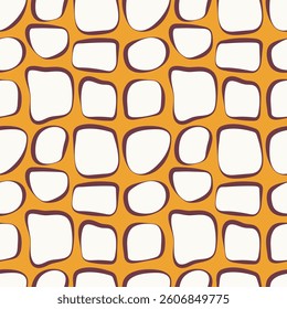 Abstract Organic  seamless Pattern. Each shape is unique, creating a flowing, dynamic visual texture