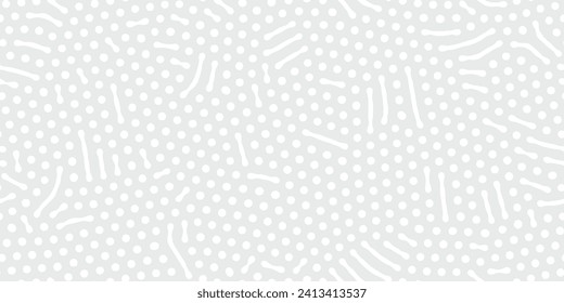 Abstract organic seamless vector pattern Simple flat light grey and white backdrop