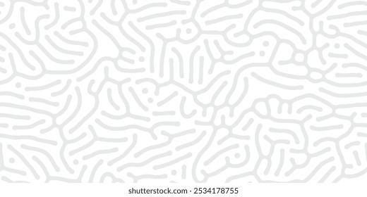 Abstract organic seamless vector pattern Simple flat light grey and white backdrop