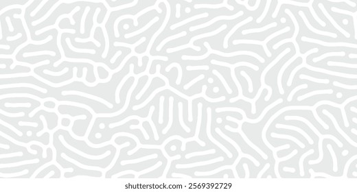 Abstract organic seamless vector pattern Simple flat light grey and white backdrop