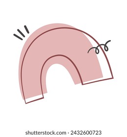 Abstract organic shape aesthetic element