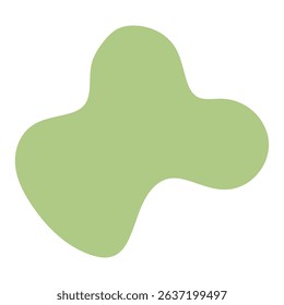 Abstract Organic Shape in Green