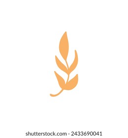 Abstract organic shape inspired by matisse. Plants, cactus, leaf, algae, vase in paper cut collage style. Contemporary aesthetic vector element for logo, decoration, print, cover, wallpaper.