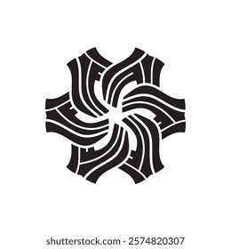 An abstract, organic shape with a sense of movement and energy. It symbolizes vitality, creativity, and innovation. Suitable for technology, fashion, and entertainment brands