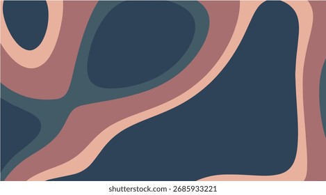 Abstrato Formas orgânicas Fundo Mudo Cores Ilustração Vetor