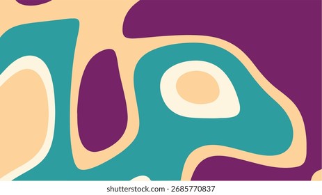 Formas orgânicas abstratas Plano de fundo Ilustração vetorial Design moderno