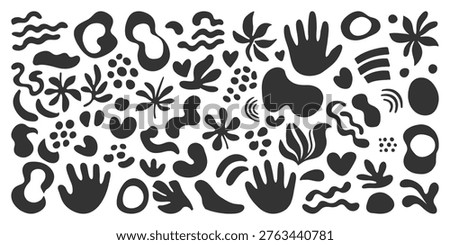 Abstract Organic Shapes and Botanical Elements Collection