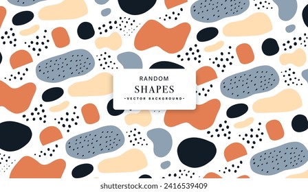 Abstract Organic Shapes pattern background