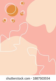 Abstract organic shapes seamless pattern