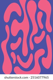 Formas orgânicas abstratas, padrão perfeito. Fundo de arte vetorial em estilo minimalista ondulado líquido distorcido formas, para impressão de arte, decoração de parede, livro, capas, cartazes, folhetos, revistas. pronto para imprimir