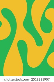 Abstract organic shapes seamless pattern. Vector art background in minimalist style wavy liquid distorted shapes, for art print, wall decor, covers, posters, flyers, magazines. ready to print