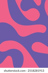 Abstract organic shapes seamless pattern. Vector art background in minimalist style wavy liquid distorted shapes, for art print, wall decor, covers, posters, flyers, magazines. ready to print