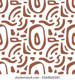 Abstract Organic Shapes Seamless Pattern