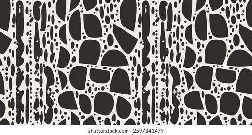 Abstract organic shapes seamless pattern