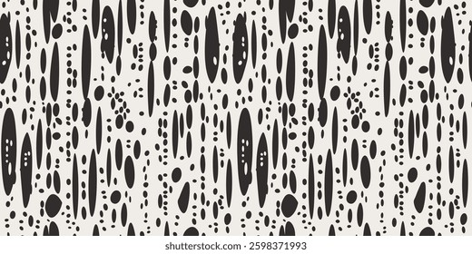 Abstract organic shapes seamless pattern