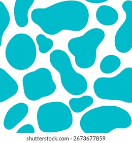 Formas orgánicas abstractas Ilustración de patrón sin fisuras en estilo retro.
