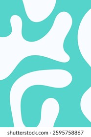 Abstract organic shapes. Vector art design background in minimalist style wavy liquid distorted shapes  seamless pattern for art print  wall decor  covers  posters  flyers  magazines. ready to print%0