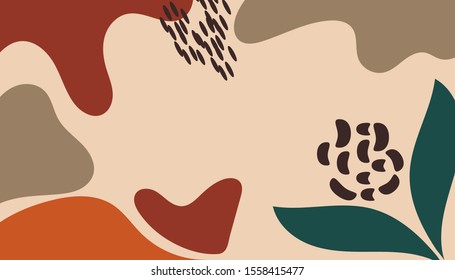 Abstract organic shapes vector background. illustration wallpaper for template business website. Banner social media advertising. Minimal style. Cover book and magazine design