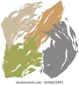 Abstract organic shapes. Watercolor style blot. Natural fluid forms. Vector artistic design. E
