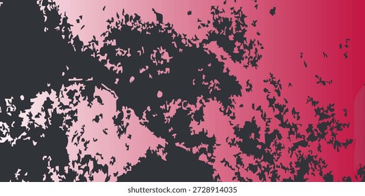 Textura orgánica Abstractas con Formas oscuras irregulares sobre un fondo degradado rosa y rojo. Composición artística moderna apta para diseño creativo, arte digital, branding, pósters, Fondos de pantalla y proyectos visuales contemporáneos.