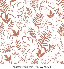 abstract organic tropical seamless pattern 