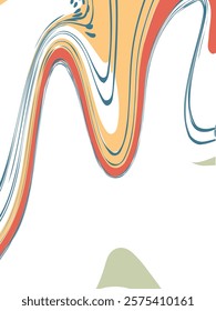 Abstract organic vector shapes, template, cover, poster, greeting card, frame, background in doodle style. 