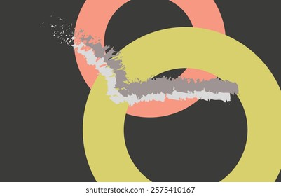 Abstract organic vector shapes, template, cover, poster, greeting card, frame, background in doodle style. 