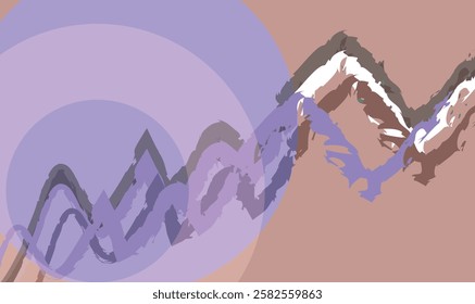Abstract organic vector shapes, template, cover, poster, greeting card, frame, background in doodle style. 