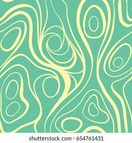 Abstract Organic Wave Doodle Lines Seamless Pattern Background Decoration Wallpaper