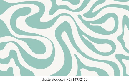 Fondo Abstractas de patrón de línea ondulada orgánica. Patrón Abstractas ondulado mínimo con tonos pastel suaves.
