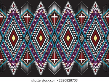 Abstract Oriental ethnic geometric, seamless pattern, graphic design geometric print pattern,design for gift wrapping paper, carpet, wallpaper, clothing, wrap, fabric, cover, textile, Etc.