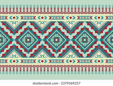 Abstract Oriental ethnic geometric, seamless pattern, graphic design geometric print pattern, design for gift wrapping paper, carpet, wallpaper, clothing, wrap, fabric, cover, textile, Etc.