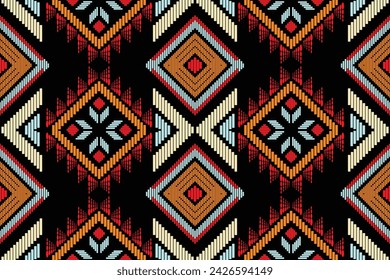 Abstract Oriental ethnic geometric, seamless pattern, graphic design geometric print pattern,design for gift wrapping paper, carpet, wallpaper, clothing, wrap, fabric, cover, textile, Etc.