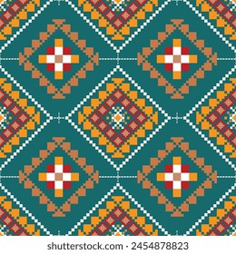 Abstract Oriental ethnic geometric, seamless pattern, graphic design geometric print pattern, design for gift wrapping paper, carpet, wallpaper, clothing, wrap, fabric, cover, textile, Etc.
