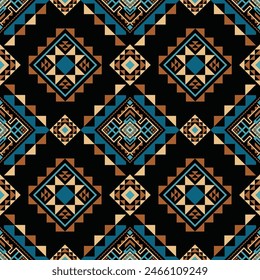 Abstract Oriental ethnic geometric, seamless pattern, graphic design geometric print pattern, design for gift wrapping paper, carpet, wallpaper, clothing, wrap, fabric, cover, textile, Etc.