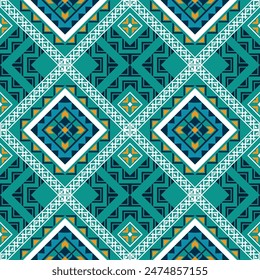 Abstract Oriental ethnic geometric, seamless pattern, graphic design geometric print pattern, design for gift wrapping paper, carpet, wallpaper, clothing, wrap, fabric, cover, textile, Etc.