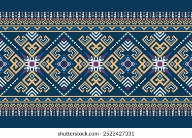 Abstract Oriental ethnic geometric, seamless pattern, graphic design geometric print pattern, design for gift wrapping paper, carpet, wallpaper, clothing, wrap, fabric, cover, textile, Etc.