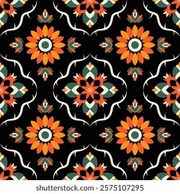 Abstract Oriental ethnic geometric, seamless pattern, graphic design geometric print pattern, design for gift wrapping paper, carpet, wallpaper, clothing, wrap, fabric, cover, textile, Etc.
