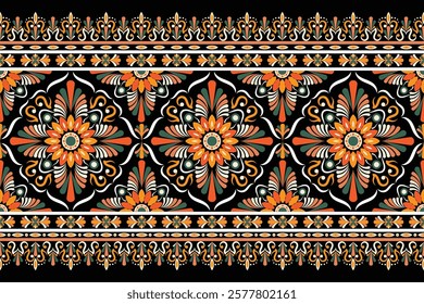 Abstract Oriental ethnic geometric, seamless pattern, graphic design geometric print pattern, design for gift wrapping paper, carpet, wallpaper, clothing, wrap, fabric, cover, textile, Etc.