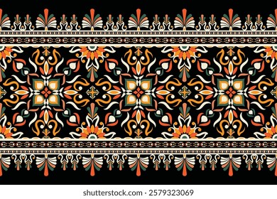 Abstract Oriental ethnic geometric, seamless pattern, graphic design geometric print pattern, design for gift wrapping paper, carpet, wallpaper, clothing, wrap, fabric, cover, textile, Etc.