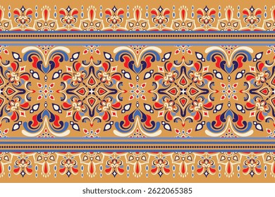 Abstract Oriental ethnic geometric, seamless pattern, graphic design geometric print pattern, design for gift wrapping paper, carpet, wallpaper, clothing, wrap, fabric, cover, textile, Etc.