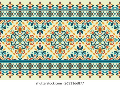 Abstract Oriental ethnic geometric, seamless pattern, graphic design geometric print pattern, design for gift wrapping paper, carpet, wallpaper, clothing, wrap, fabric, cover, textile, Etc.