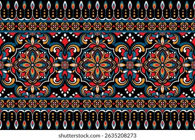 Abstract Oriental ethnic geometric, seamless pattern, graphic design geometric print pattern, design for gift wrapping paper, carpet, wallpaper, clothing, wrap, fabric, cover, textile, Etc.
