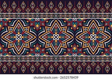 Abstract Oriental ethnic geometric, seamless pattern, graphic design geometric print pattern, design for gift wrapping paper, carpet, wallpaper, clothing, wrap, fabric, cover, textile, Etc.

